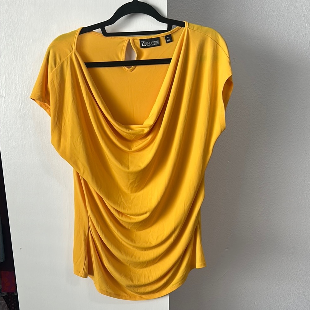 New York and company yellow blouse